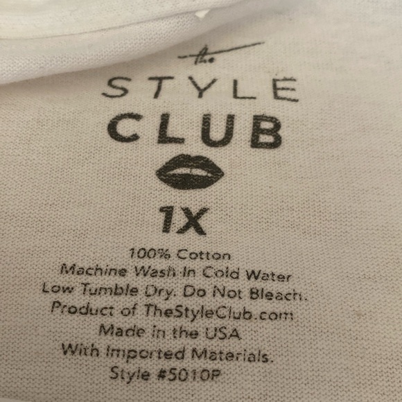 NWT The Style Club Equality 🌈 Graphic Tee ❤️ 💯 Cotton Size 1X - Picture 4 of 9